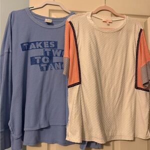 Bundle of 2 size large tops! Aerie!